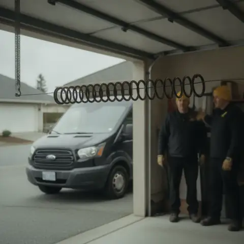 High-cycle garage door springs rated for heavy daily use